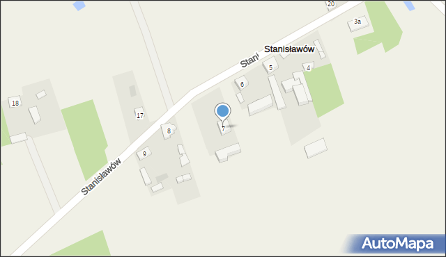 Stanisławów, Stanisławów, 7, mapa Stanisławów