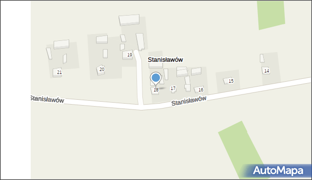 Stanisławów, Stanisławów, 18, mapa Stanisławów