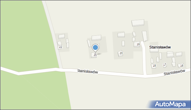 Stanisławów, Stanisławów, 21, mapa Stanisławów