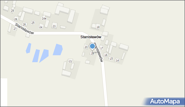 Stanisławów, Stanisławów, 18, mapa Stanisławów