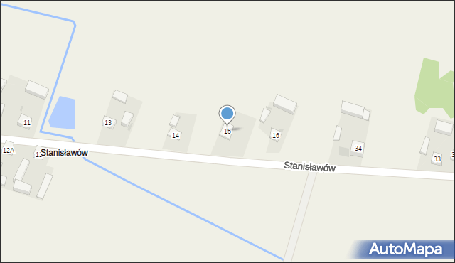 Stanisławów, Stanisławów, 15, mapa Stanisławów