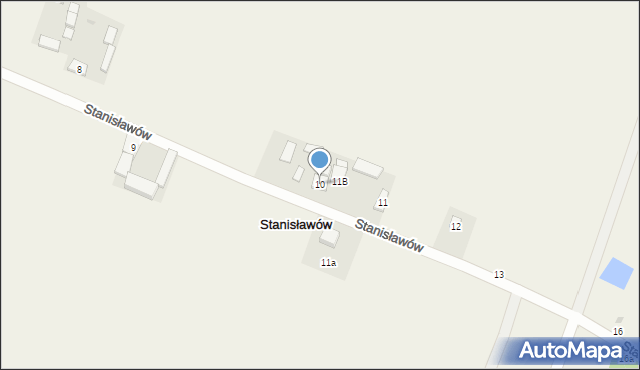 Stanisławów, Stanisławów, 10, mapa Stanisławów