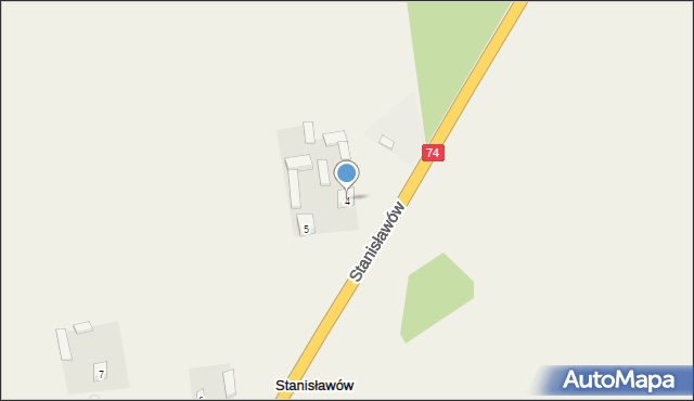 Stanisławów, Stanisławów, 4, mapa Stanisławów