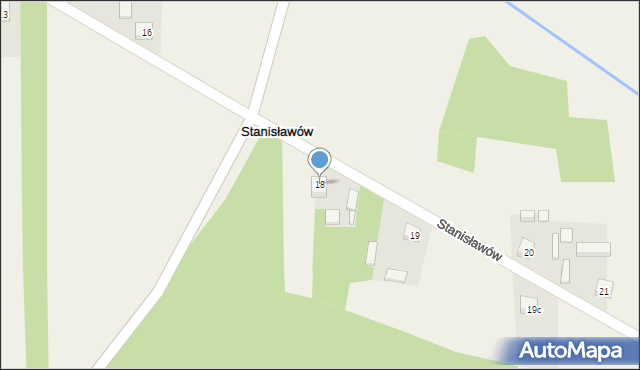 Stanisławów, Stanisławów, 18, mapa Stanisławów