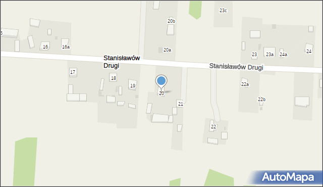 Stanisławów Drugi, Stanisławów Drugi, 20, mapa Stanisławów Drugi