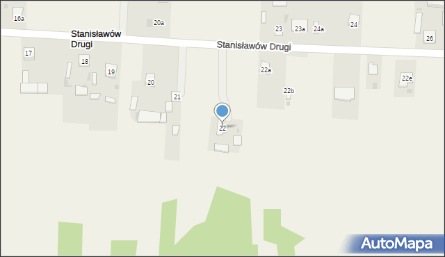 Stanisławów Drugi, Stanisławów Drugi, 22, mapa Stanisławów Drugi