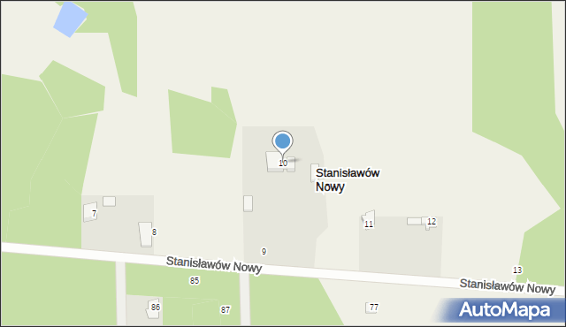 Stanisławów Nowy, Stanisławów Nowy, 10, mapa Stanisławów Nowy