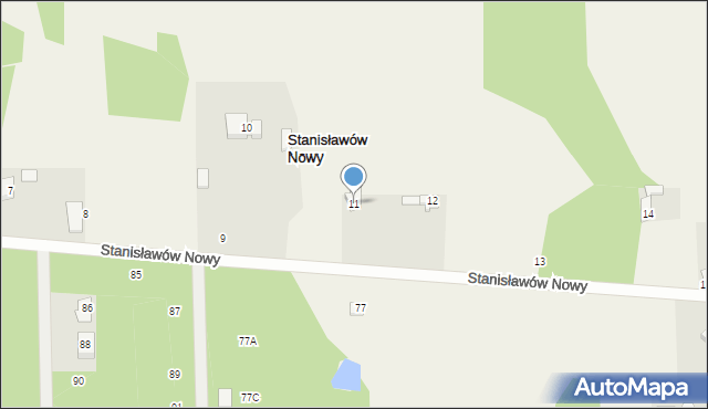 Stanisławów Nowy, Stanisławów Nowy, 11, mapa Stanisławów Nowy