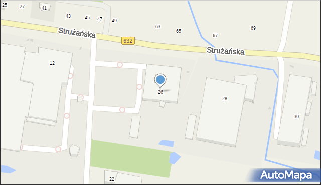 Stanisławów Pierwszy, Strużańska, 26, mapa Stanisławów Pierwszy