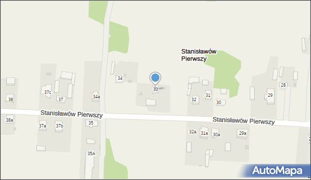 Stanisławów Pierwszy, Stanisławów Pierwszy, 33, mapa Stanisławów Pierwszy