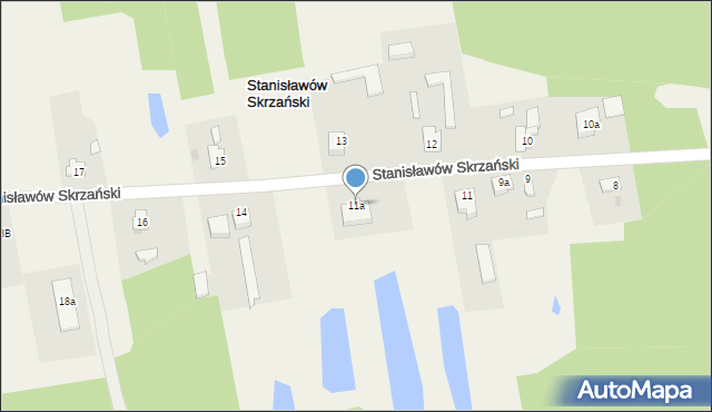 Stanisławów Skrzański, Stanisławów Skrzański, 11a, mapa Stanisławów Skrzański