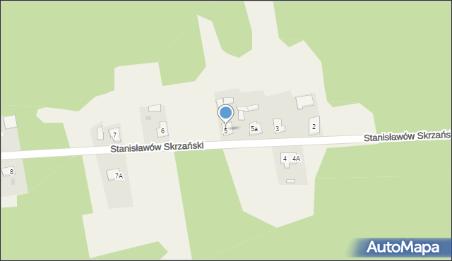 Stanisławów Skrzański, Stanisławów Skrzański, 5, mapa Stanisławów Skrzański