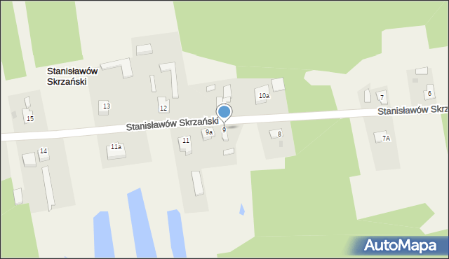 Stanisławów Skrzański, Stanisławów Skrzański, 9, mapa Stanisławów Skrzański