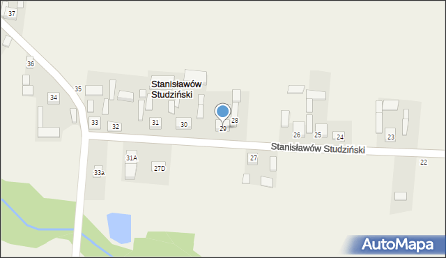 Stanisławów Studziński, Stanisławów Studziński, 29, mapa Stanisławów Studziński