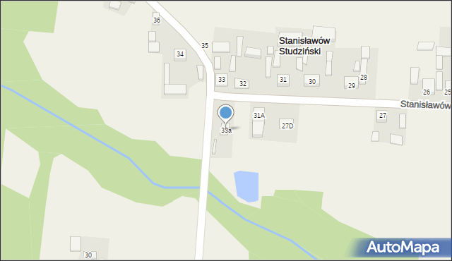 Stanisławów Studziński, Stanisławów Studziński, 33a, mapa Stanisławów Studziński