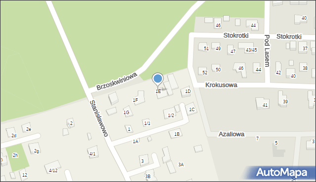 Stanisławowo, Stanisławowo, 1E, mapa Stanisławowo