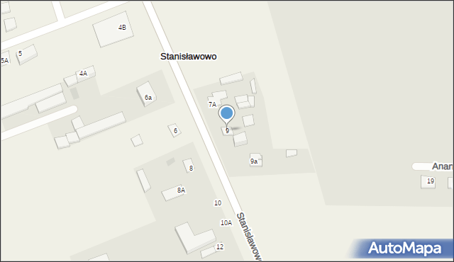 Stanisławowo, Stanisławowo, 9, mapa Stanisławowo