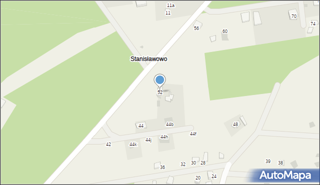 Stanisławowo, Stanisławowo, 52, mapa Stanisławowo