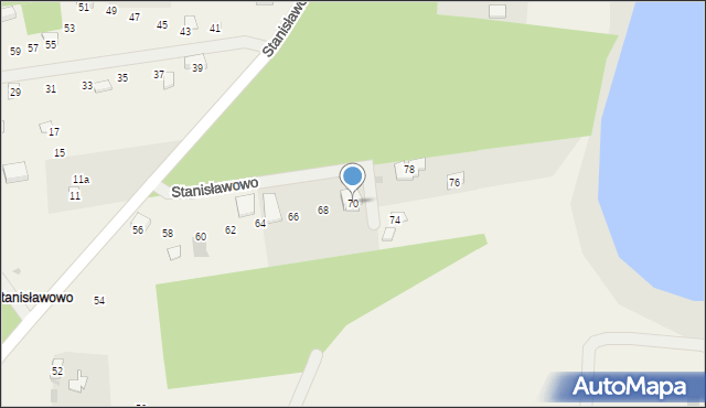 Stanisławowo, Stanisławowo, 70, mapa Stanisławowo
