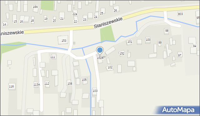 Staniszewskie, Staniszewskie, 102A, mapa Staniszewskie