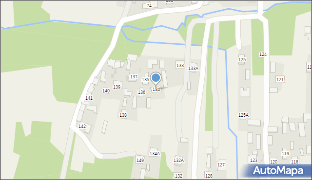 Staniszewskie, Staniszewskie, 134, mapa Staniszewskie