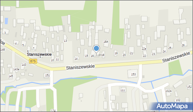 Staniszewskie, Staniszewskie, 17, mapa Staniszewskie