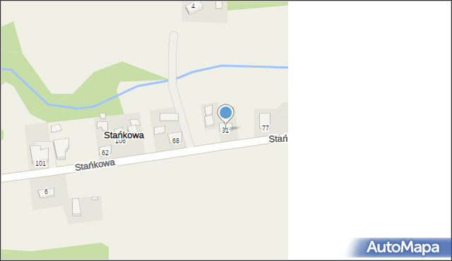 Stańkowa, Stańkowa, 31, mapa Stańkowa