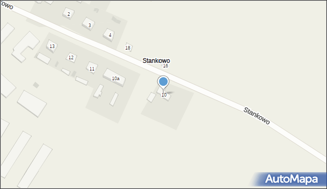 Stankowo, Stankowo, 10, mapa Stankowo