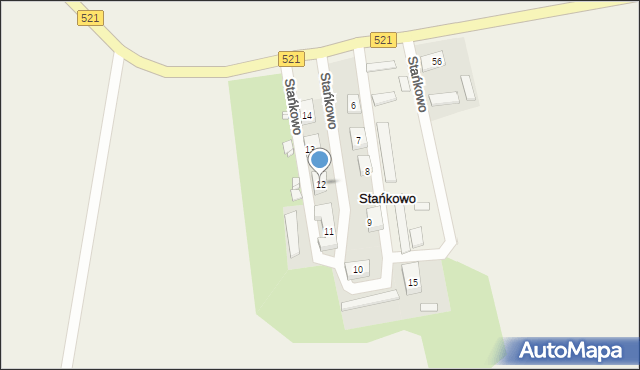 Stańkowo, Stańkowo, 12, mapa Stańkowo