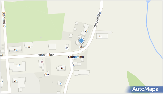 Stanomino, Stanomino, 25A, mapa Stanomino