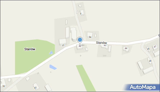 Stanów, Stanów, 42, mapa Stanów