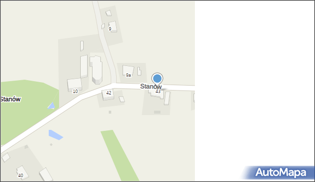 Stanów, Stanów, 43, mapa Stanów