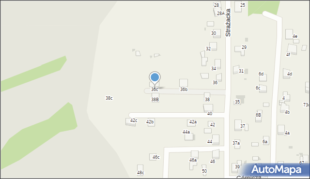 Stanowice, Strażacka, 36c, mapa Stanowice