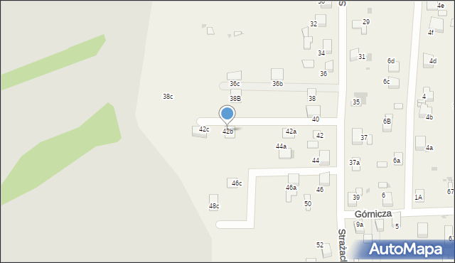 Stanowice, Strażacka, 42b, mapa Stanowice