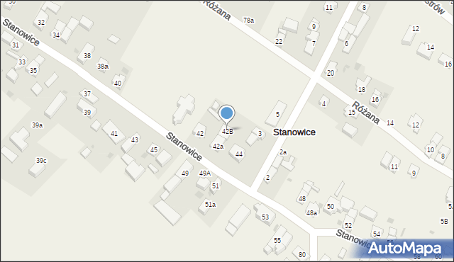 Stanowice, Stanowice, 42B, mapa Stanowice