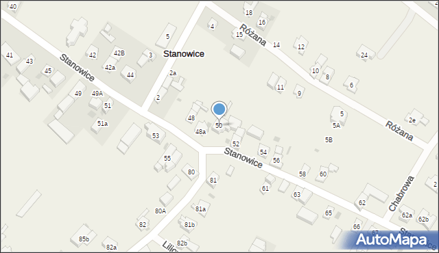 Stanowice, Stanowice, 50, mapa Stanowice