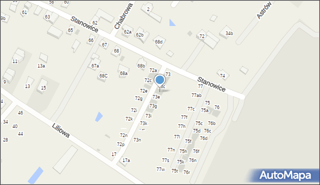 Stanowice, Stanowice, 73d, mapa Stanowice