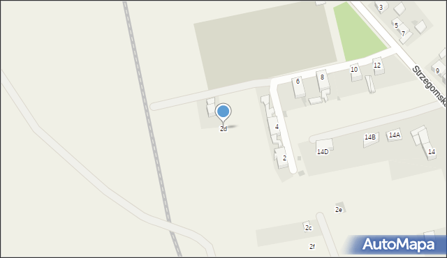 Stanowice, Strzegomska, 2d, mapa Stanowice