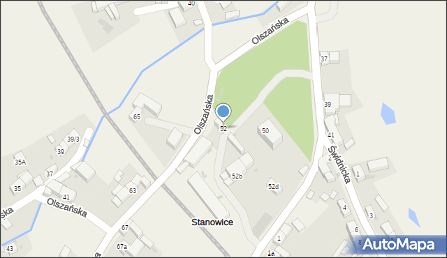 Stanowice, Strzegomska, 52, mapa Stanowice