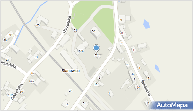 Stanowice, Strzegomska, 52d, mapa Stanowice