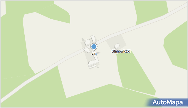 Stanowice, Stanowice, 43B, mapa Stanowice