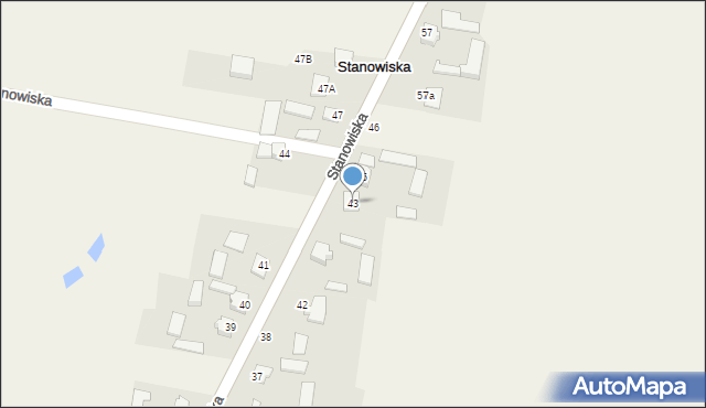 Stanowiska, Stanowiska, 43, mapa Stanowiska