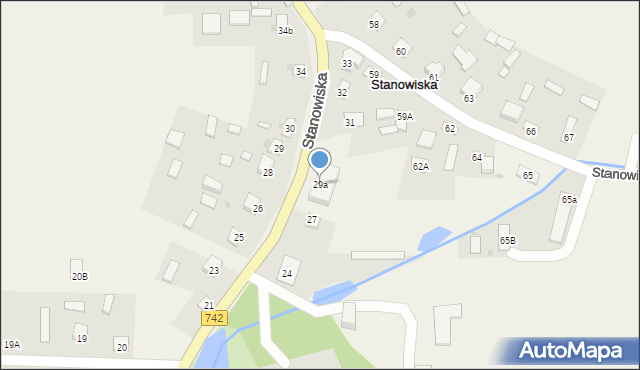 Stanowiska, Stanowiska, 29a, mapa Stanowiska