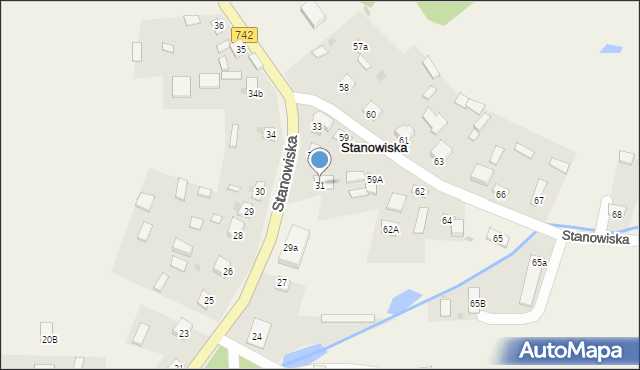 Stanowiska, Stanowiska, 31, mapa Stanowiska