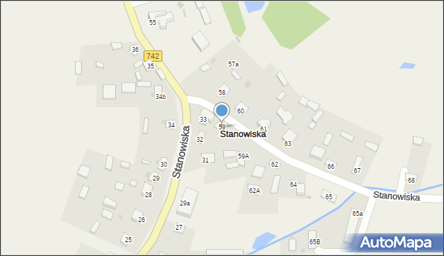 Stanowiska, Stanowiska, 59, mapa Stanowiska