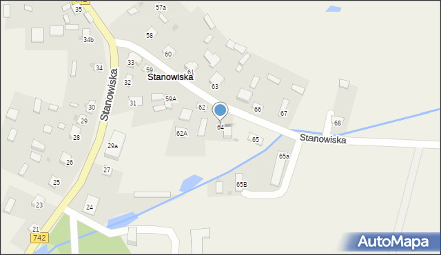 Stanowiska, Stanowiska, 64, mapa Stanowiska