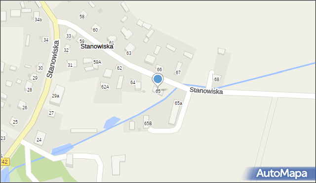 Stanowiska, Stanowiska, 65, mapa Stanowiska