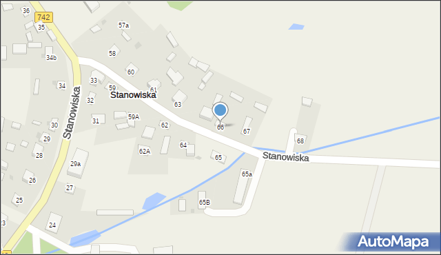 Stanowiska, Stanowiska, 66, mapa Stanowiska