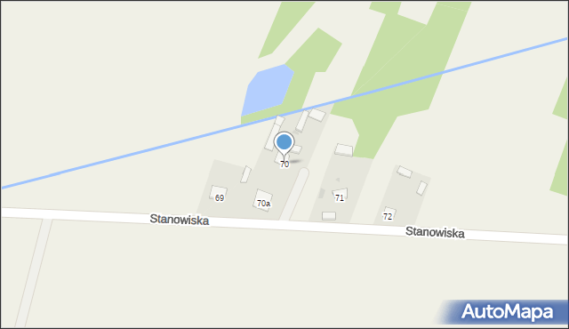 Stanowiska, Stanowiska, 70, mapa Stanowiska