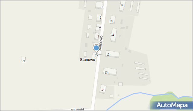Stanowo, Stanowo, 1a, mapa Stanowo